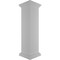 Ekena Millwork 12"W x 48"H Plain Newel Post, Flat Capital & Base Trim (Installation kit included) NWL12X48PLF0B0 - alternate 7